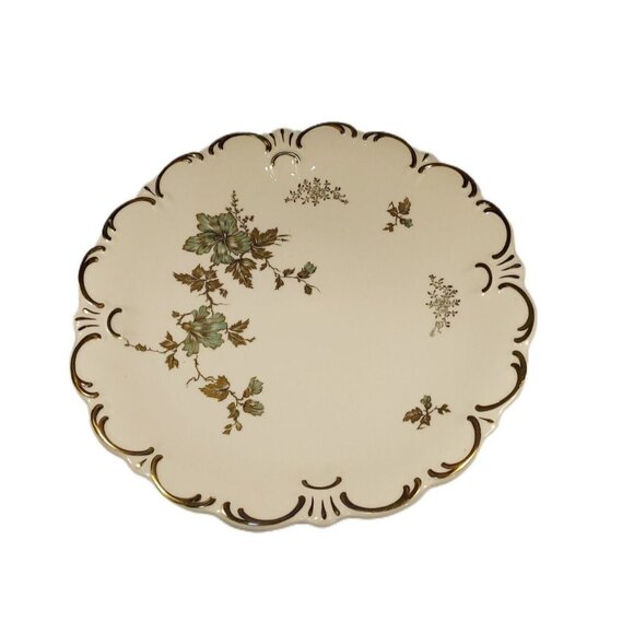 Serving Platter E&R Charger Dark Green Gold  Bavaria Germany 11 1/4" Diameter - Picture 4 of 9